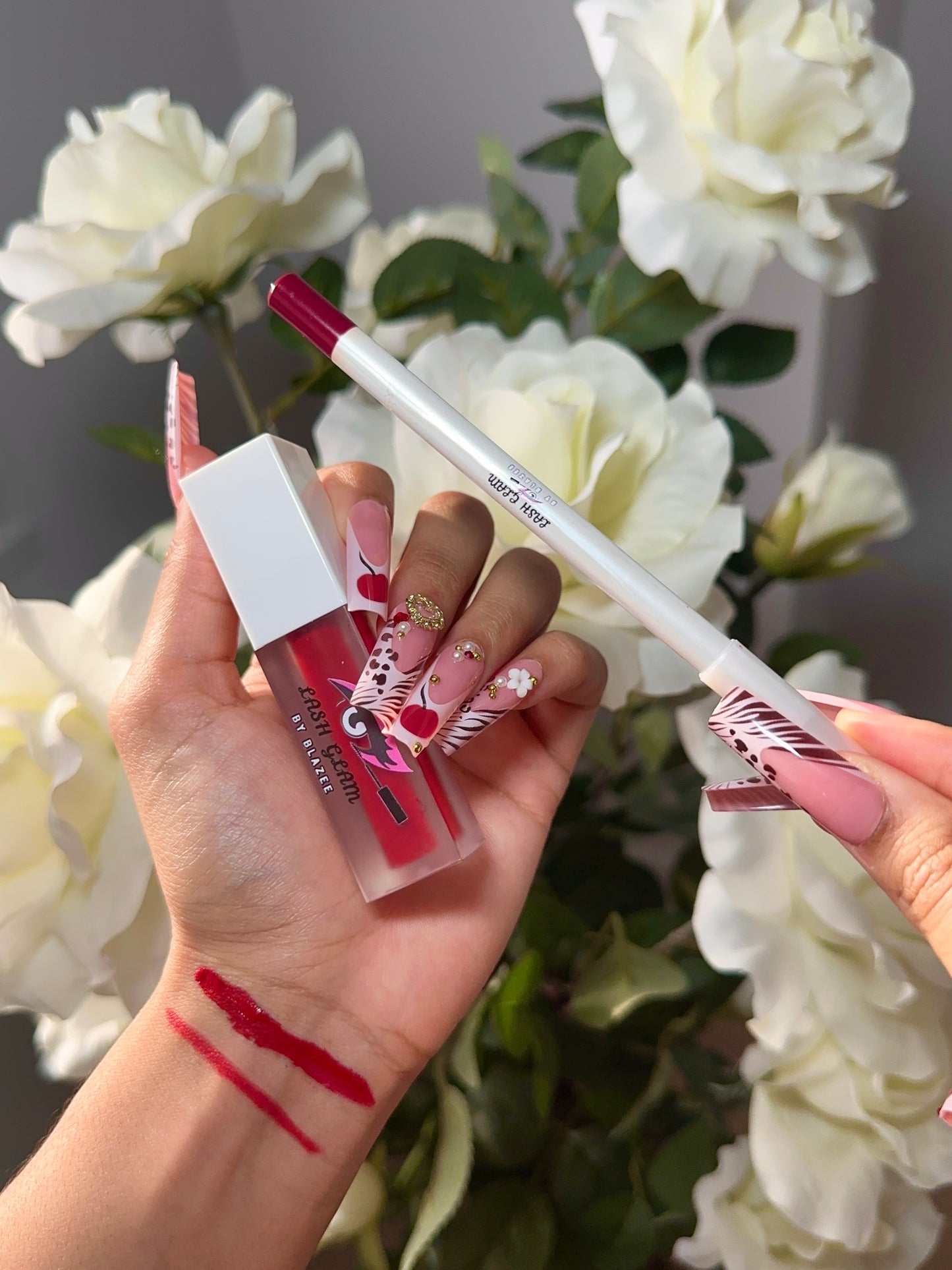 Cherry Red Matte Lip Combo